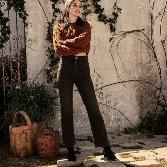 Doen Denim - 💕DOEN💕 Maritime Jean ~ Washed Out Black Sailor High Rise 26 NWT